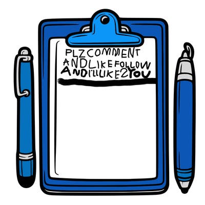 blank clip board with pen