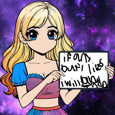 realistic pretty girl holding blank sign