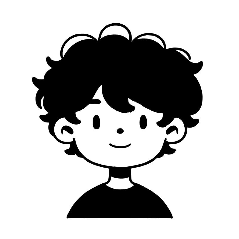 boy with wavy and curly hair light brown skin