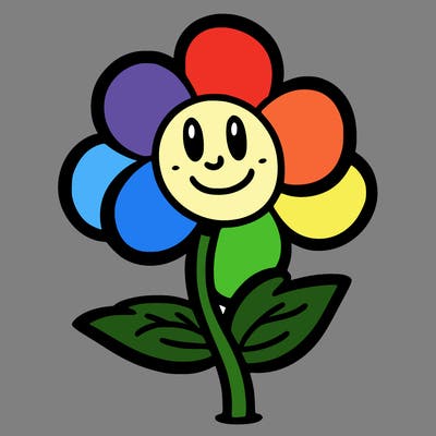 cartoon flower