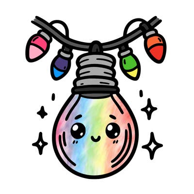 small bulb of a garland