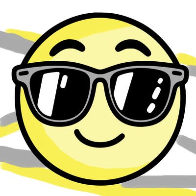 emoji with sunglasses