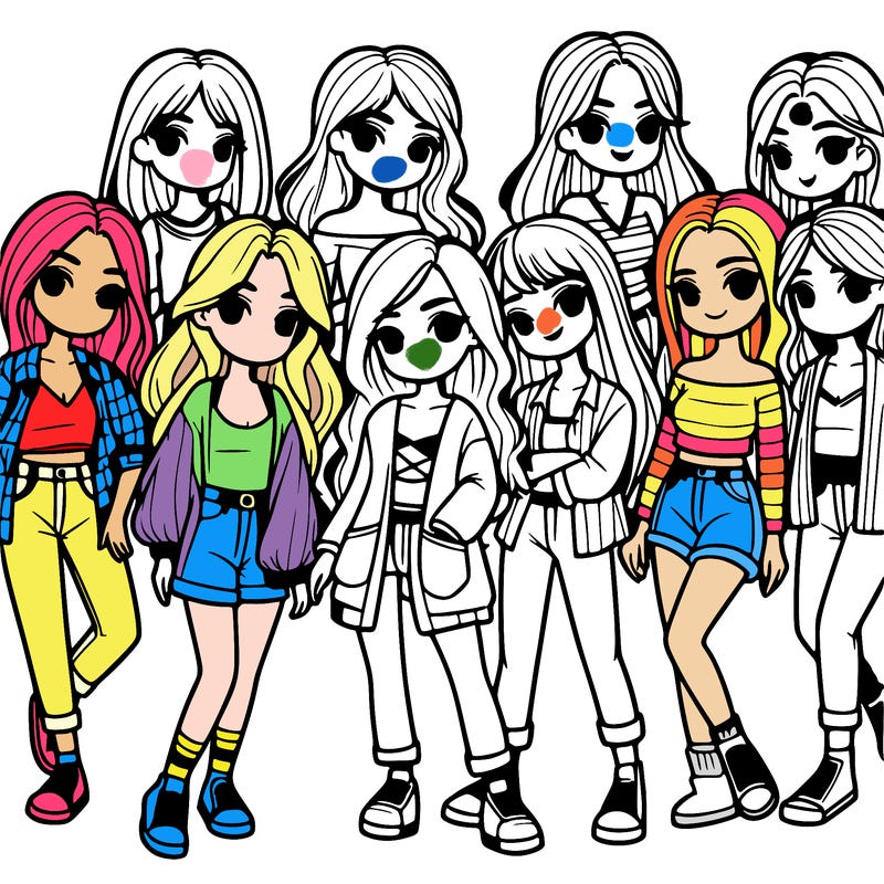 group of girls