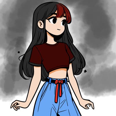 girl in a cute crop top