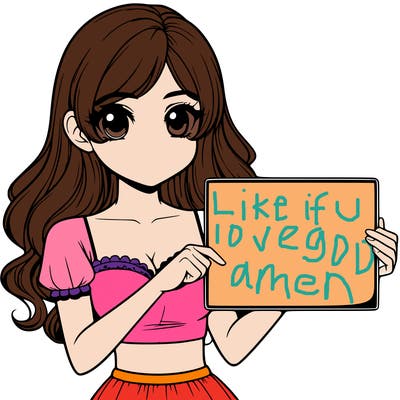 realistic pretty girl holding blank sign