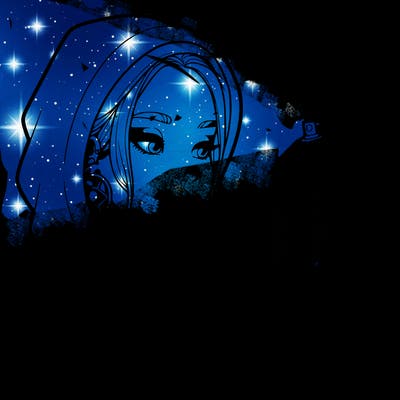 a realistic girl, spray painting