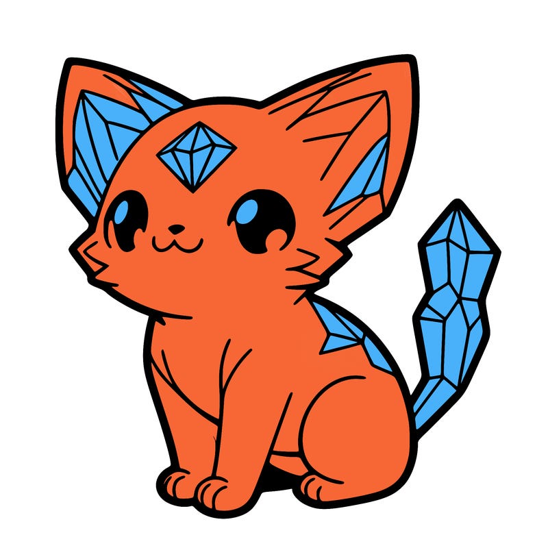 crystal kitten