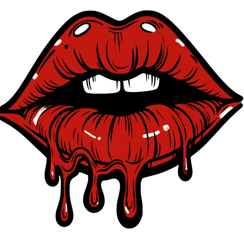 lips that look realistic and drip
