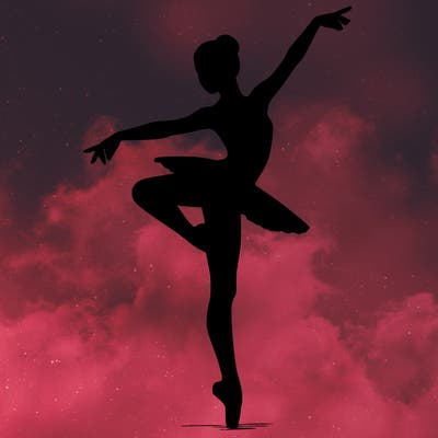 realistic person doing ballet