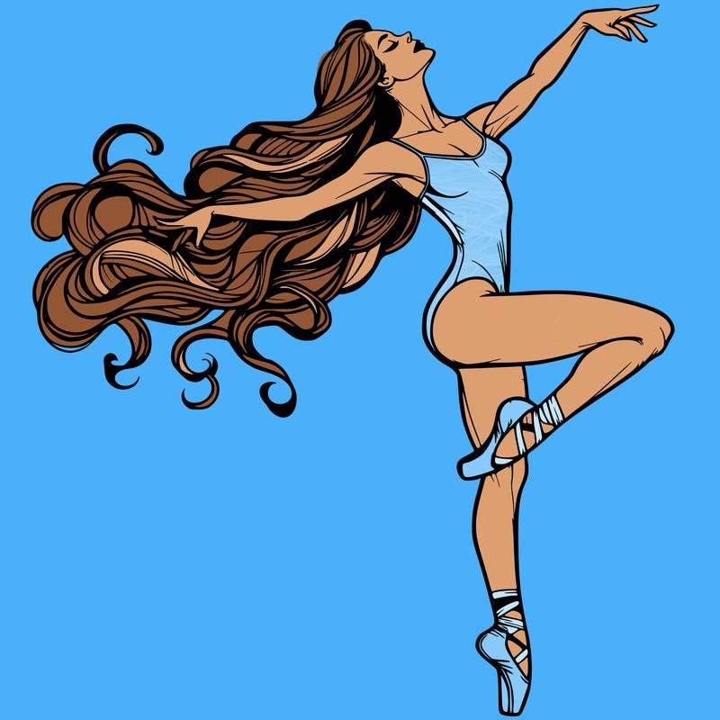 realistic woman dancer