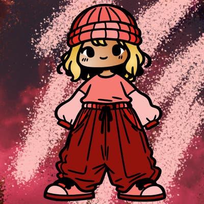 girl with baggy clothes