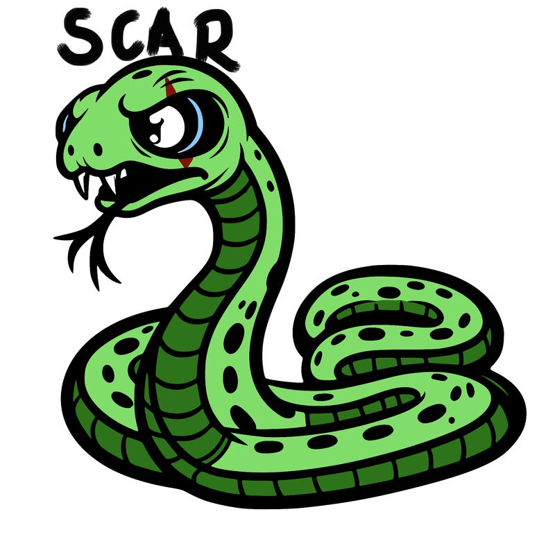 scary snake