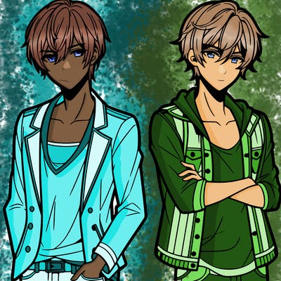 two male manga characters