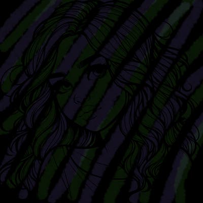 realistic girl with wavy hair on her hair