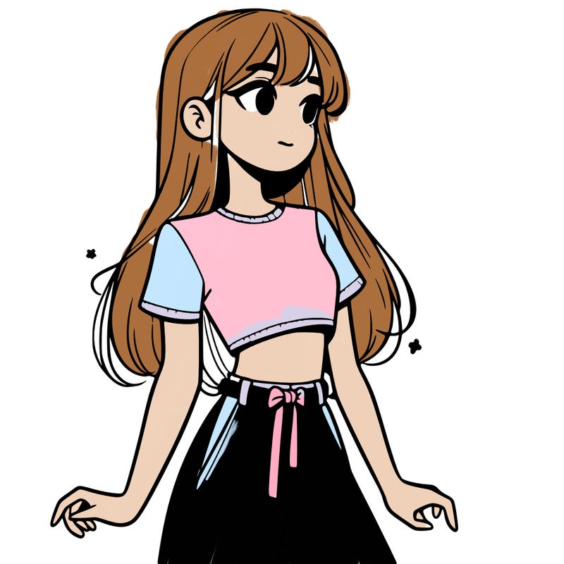 girl in a cute crop top