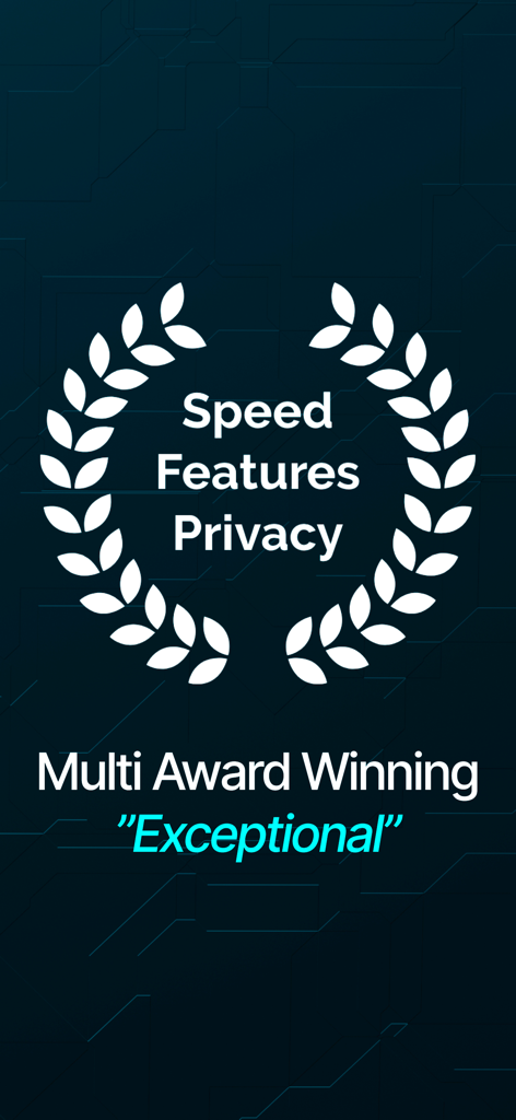 Características de velocidad y privacidad galardonadas de Larva VPN.