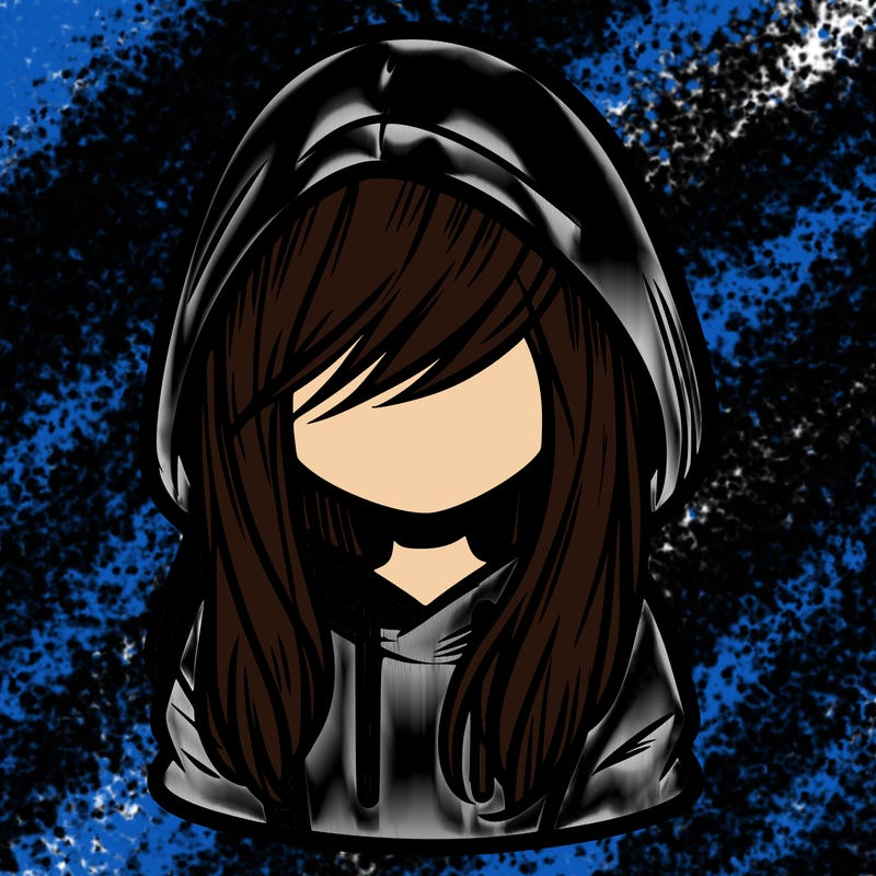 girl with hair covering her face and wearing a hoodie
