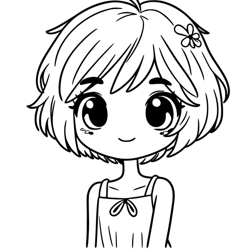 girl with short short hair
