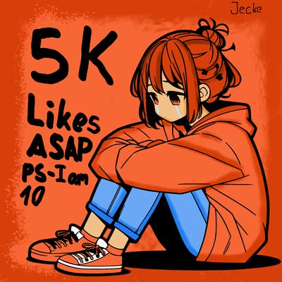 sad anime girl sitting alone