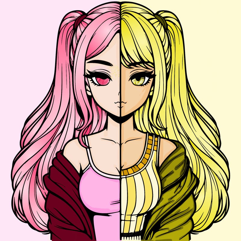 realistic girl split