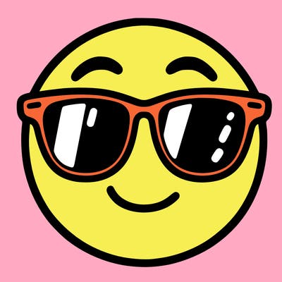emoji with sunglasses