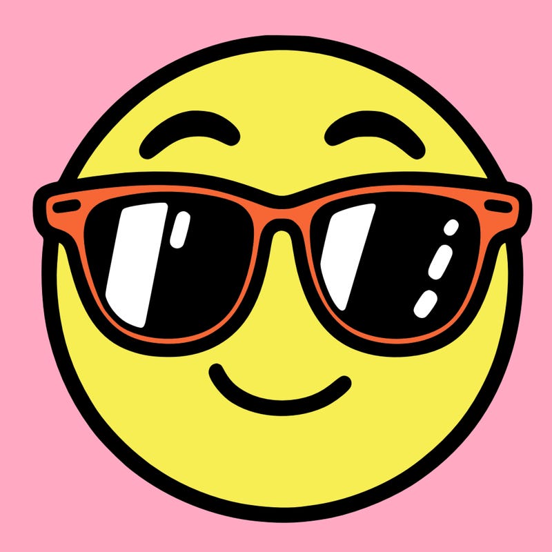 emoji with sunglasses