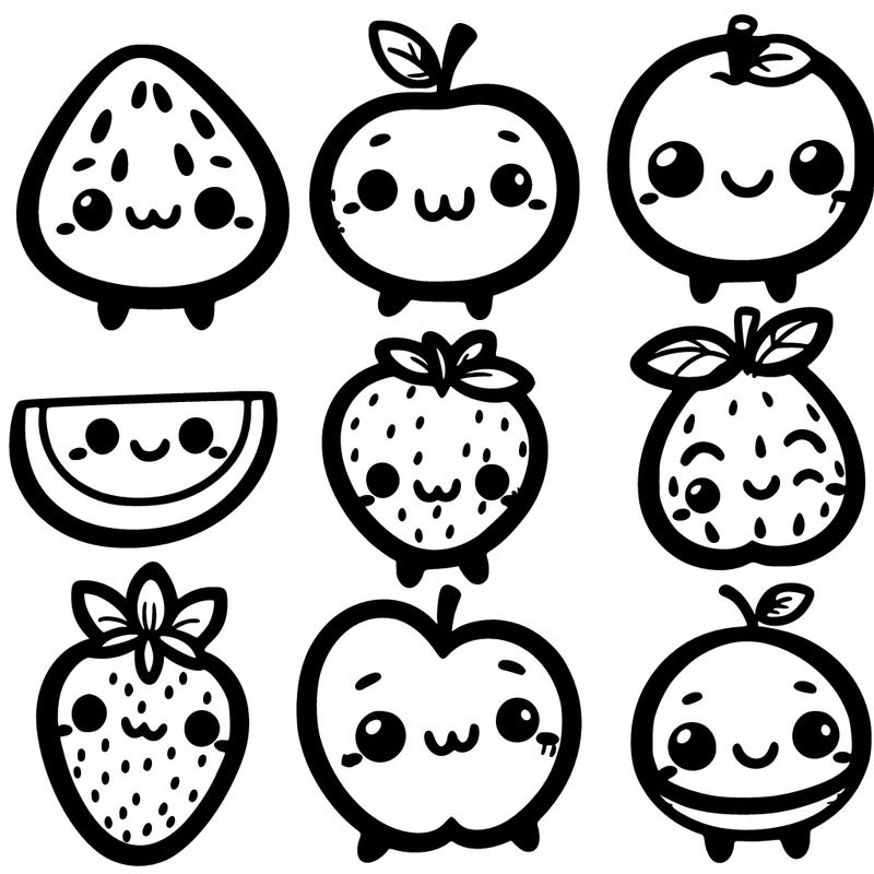 cute fruits
