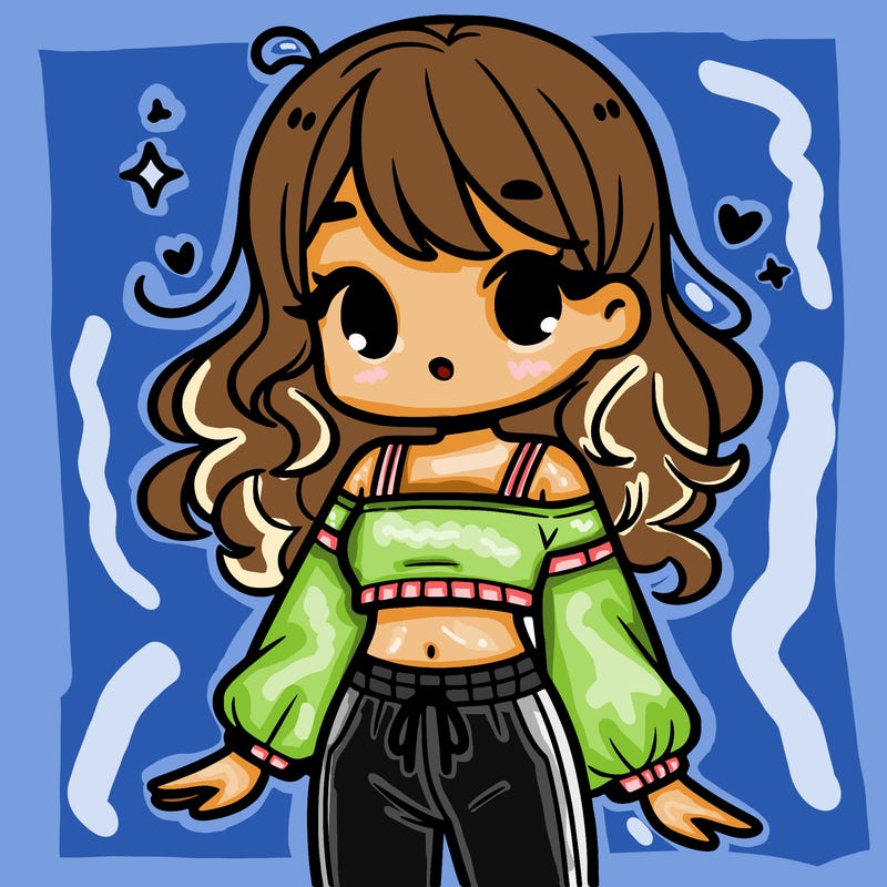 cute girl wearing a crop top and pants