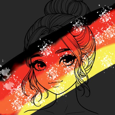 realistic pretty girl with hair in bun