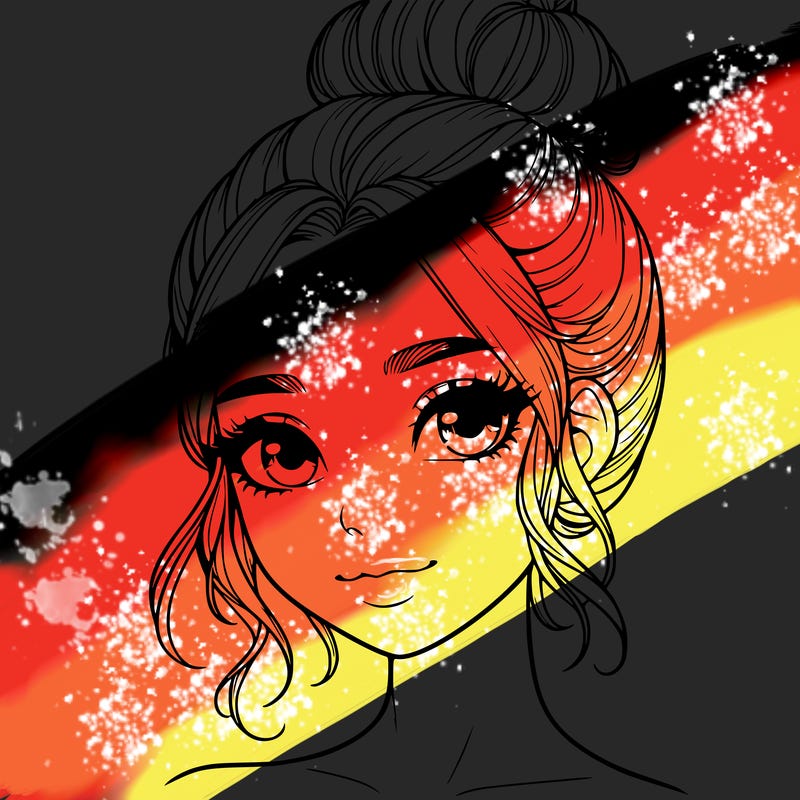 realistic pretty girl with hair in bun