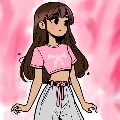 girl in a cute crop top