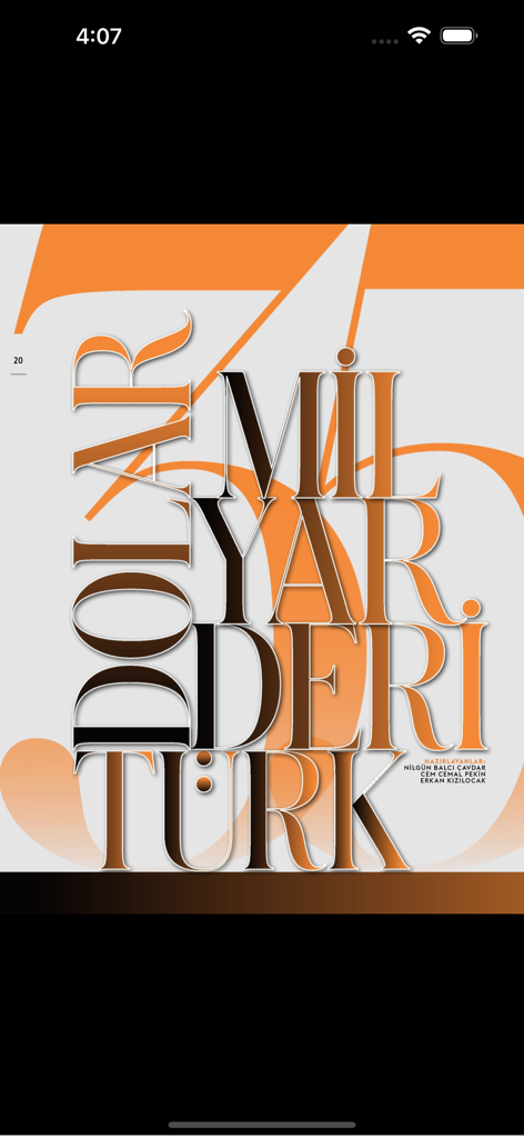 Una página de revista estilizada de Forbes Turkiye titulada Turkish Dollar Billionaires en turco