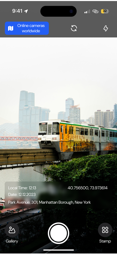 GPS Map Camera with Time Stamp - 