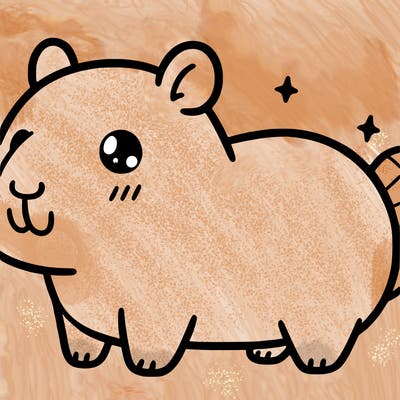 cute kawaii capybara