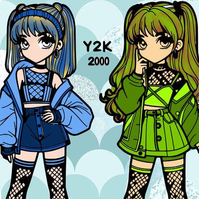 girl in y2k fashion