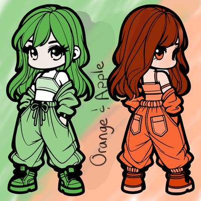 girl in crop top and baggy pants