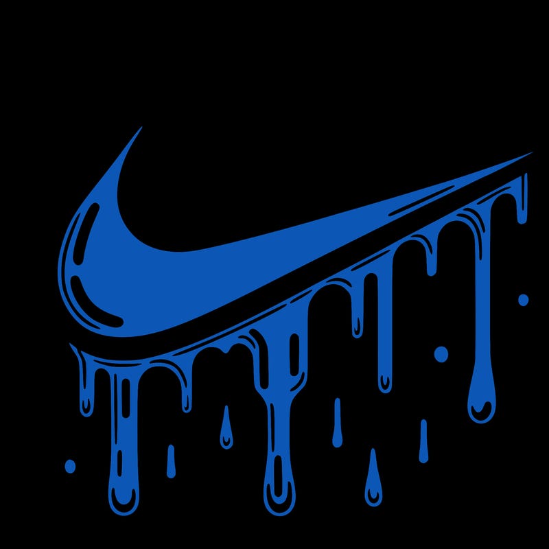 dripping nike logo