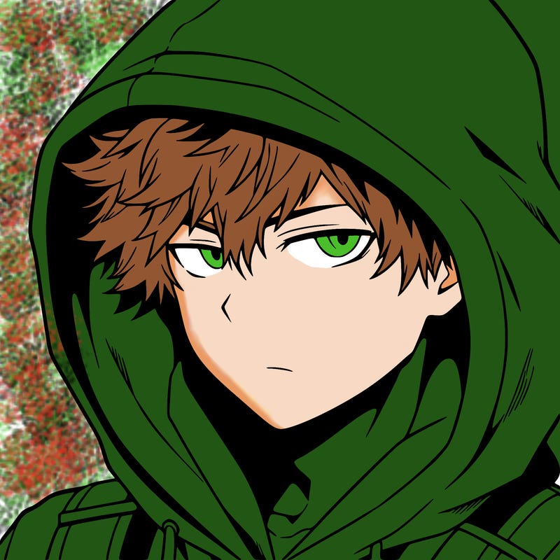 anime guy in hoodie