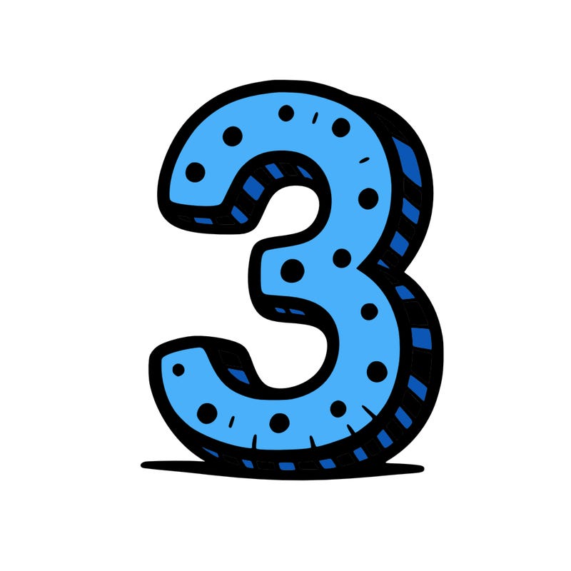 the number 3