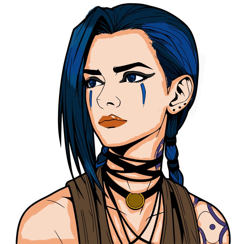 jinx from arcane realistic