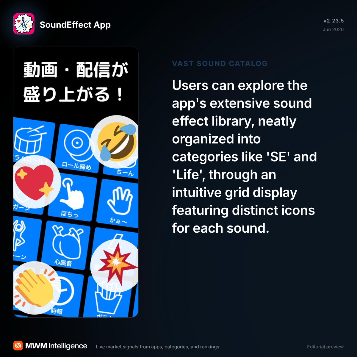 SoundEffect App - Entertainment App | MWM