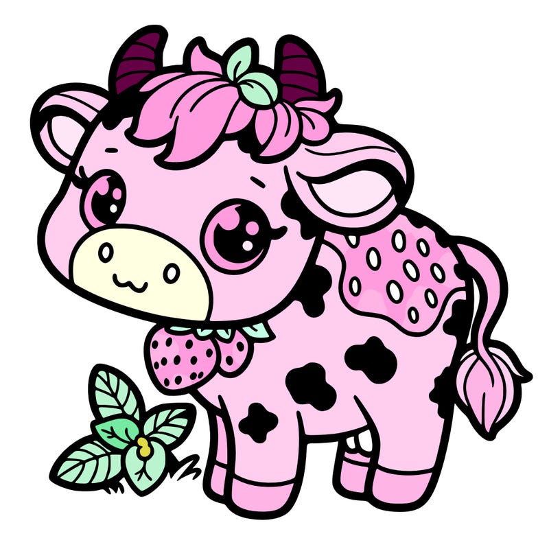 strawberry cow