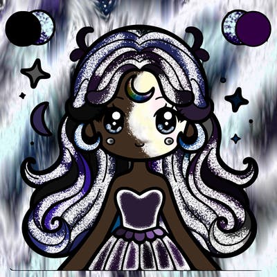 a girl from the moon