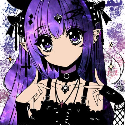 anime goth girl
