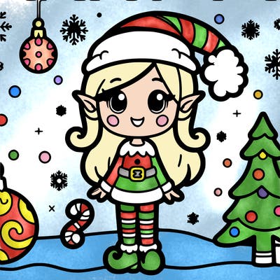 christmas girl elf