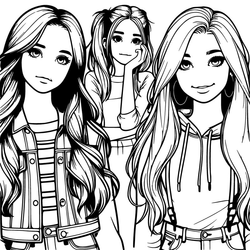 realistic teenagers girls