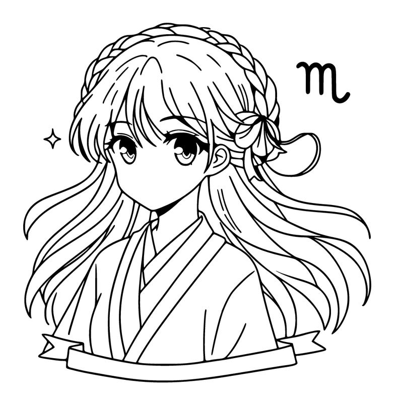 virgo zodiac anime girl