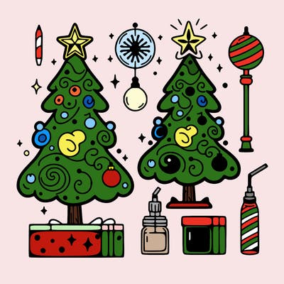 aesthetic christmas tree