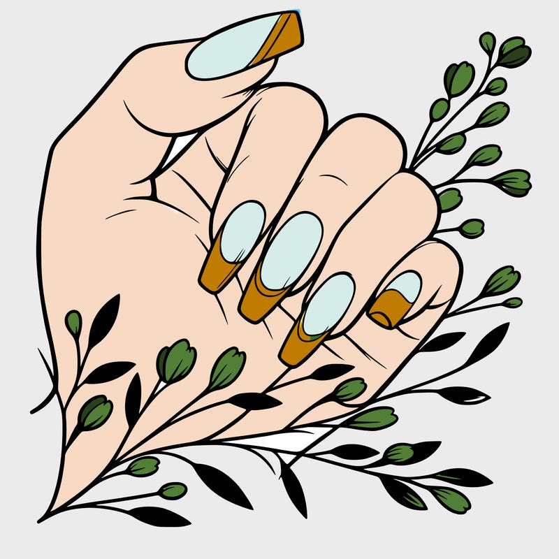 nails with french tip