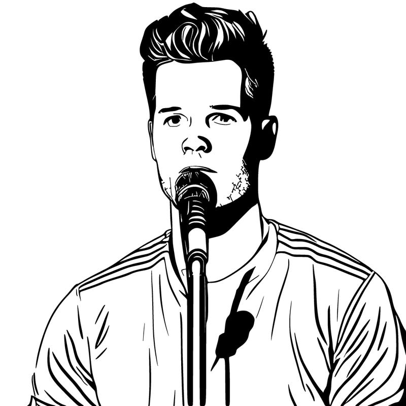 rasmus seebach holding microphone